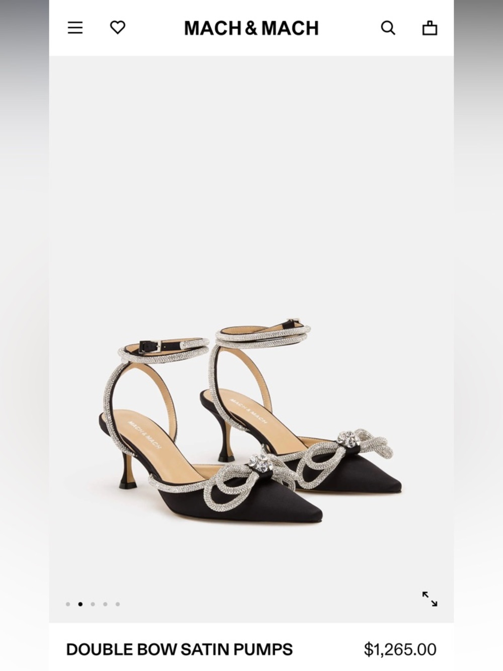 Mach & Mach Double Bow Satin Pumps